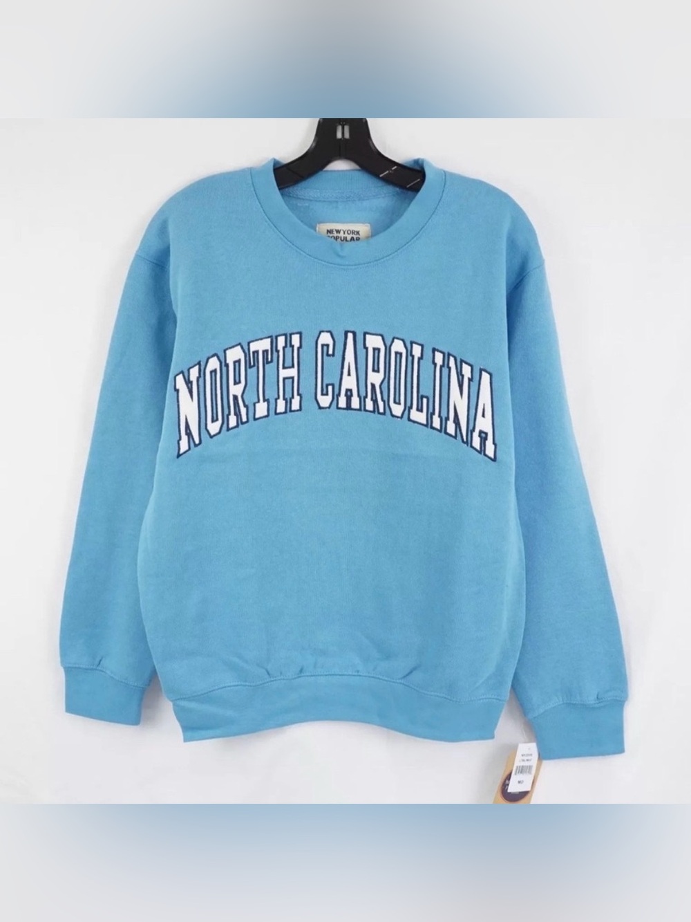 NWT [New York Popular] North Carolina Tar Heels NCAA Crewneck Sweatshirt Youth M